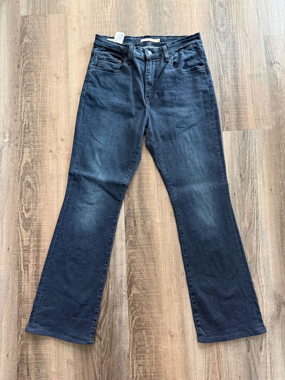 Levi's 725 High Rise Bootcut Premium Dark Wash Jeans